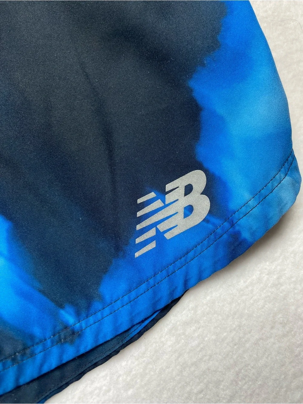 New Balance Men’s Navy and Light Blue Athletic Running Shorts, Size Small